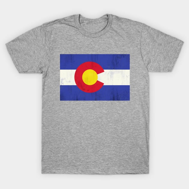 colorado flag  vintage T-Shirt by inkzella